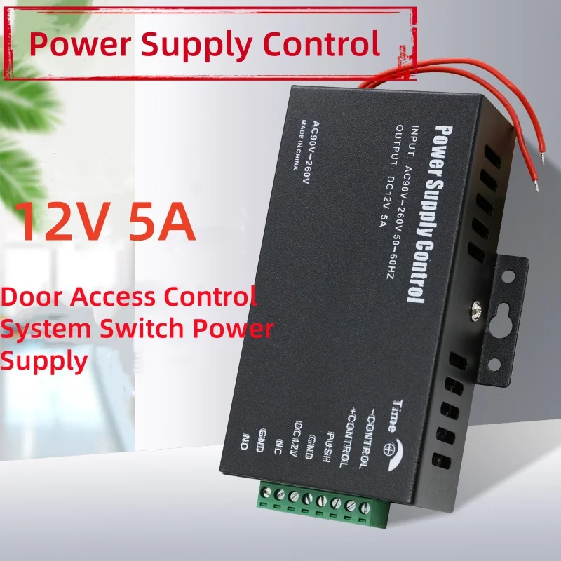 Professional Power Supply Unit for Door Access Control 90~260V AC Input DC 12V/5A Output timer adjustable stabilized power Supp
Professional Power Supply Unit for Door Access Control 90~260V AC Input DC 12V/5A Output timer adjustable stabilized power Supp