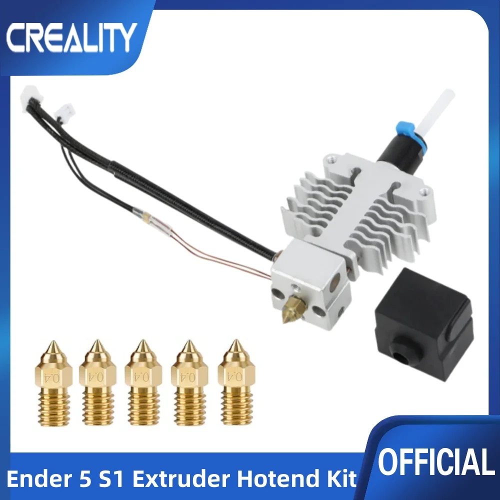 Creality Ender 5 S1 Extruder Hotend Kit Replacement High Temperature High Speed Complete Nozzle Hot End Kit
Creality Ender 5 S1 Extruder Hotend Kit Replacement High Temperature High Speed Complete Nozzle Hot End Kit