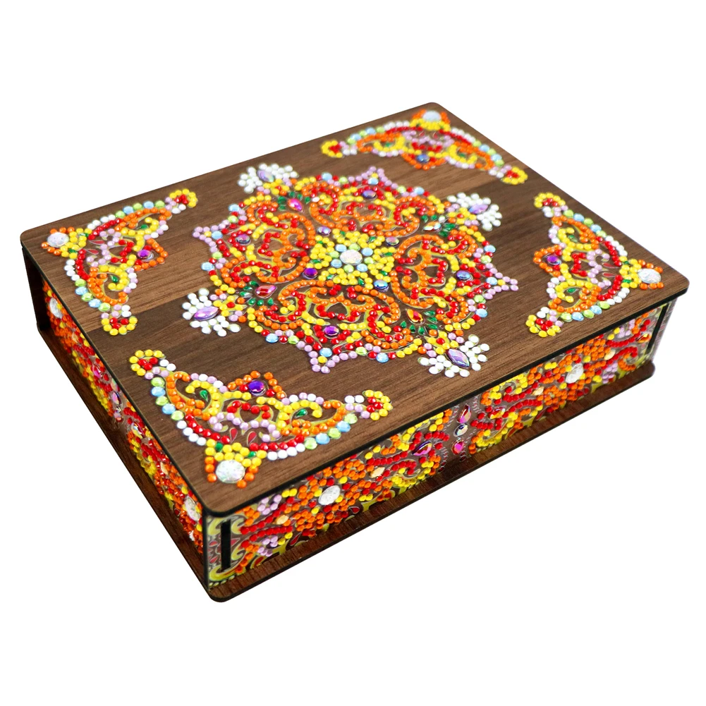 Mandala Diamond Drawing Jewelry Storage Box DIY Special Shaped Drill Wood Case Holder Mosaic Kit Handmade Gifts
Mandala Diamond Drawing Jewelry Storage Box DIY Special Shaped Drill Wood Case Holder Mosaic Kit Handmade Gifts