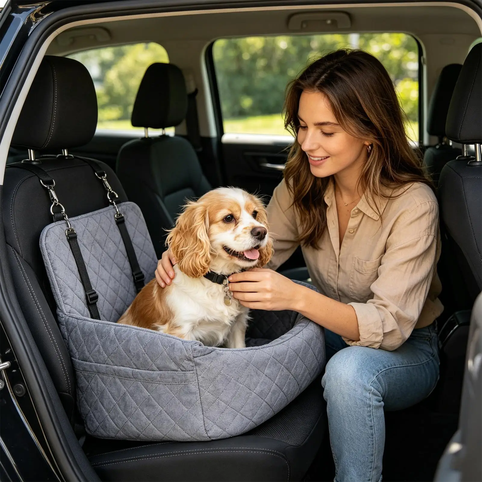 Car Seat For Small Dogs All-Weather Scratch-Proof Vehicle Small Medium Dog Seat For Truck Sedan Pickup RV Family Road Trip Daily
Car Seat For Small Dogs All-Weather Scratch-Proof Vehicle Small Medium Dog Seat For Truck Sedan Pickup RV Family Road Trip Daily