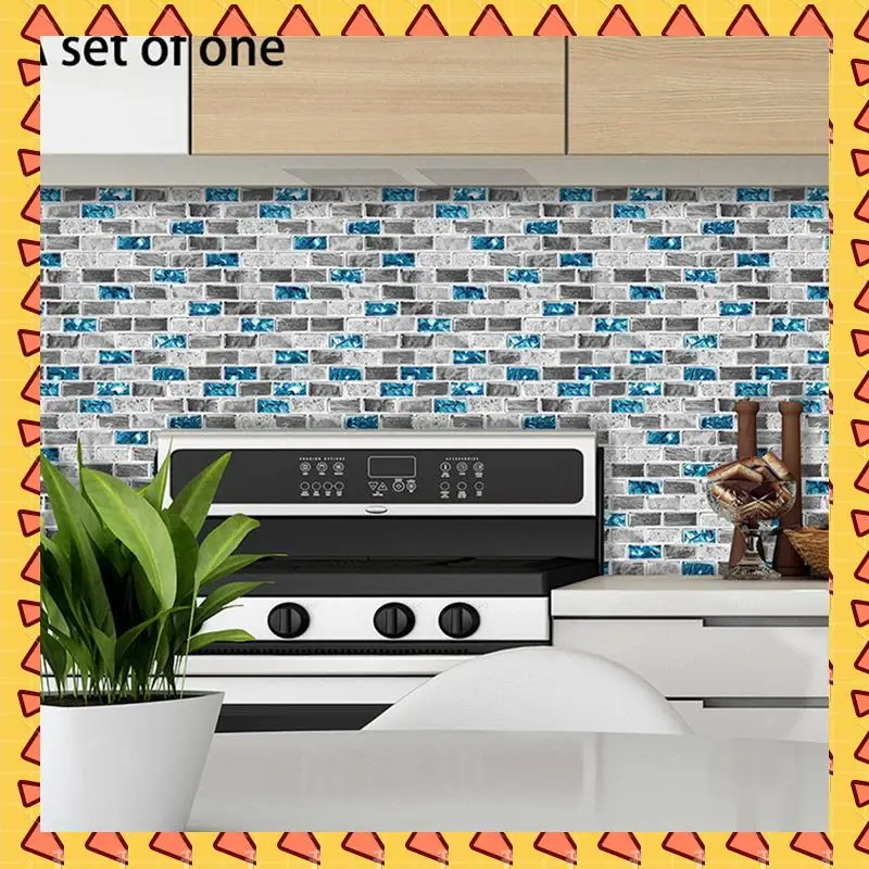 A008 5X яркая плитка, синяя плитка с эффектом кирпича, водонепроницаемые кухонные фартуки, декор, самоклеящиеся обои 
A008 5X яркая плитка, синяя плитка с эффектом кирпича, водонепроницаемые кухонные фартуки, декор, самоклеящиеся обои