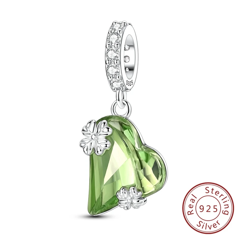 Crystal Clear 100% 925 Sterling Silver Green Crooked Clover Dangle Charm Fits Bracelet & Necklac For Women Jewelry Lucky Gift
Crystal Clear 100% 925 Sterling Silver Green Crooked Clover Dangle Charm Fits Bracelet & Necklac For Women Jewelry Lucky Gift