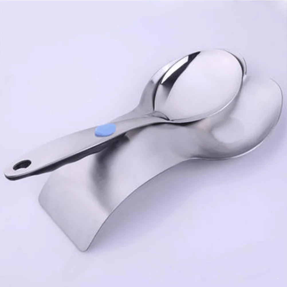 Stainless Steel Spoon Rest Double Utensil Holder Thickened Arc Design Kitchen Tool Soup Spatula Rack Cutlery Tray
Stainless Steel Spoon Rest Double Utensil Holder Thickened Arc Design Kitchen Tool Soup Spatula Rack Cutlery Tray