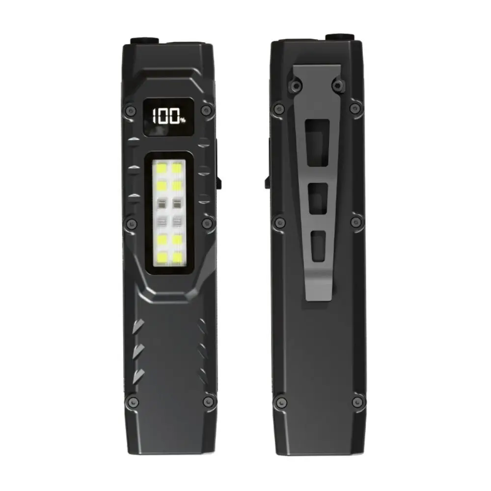 Multifunctional Powerful Pocket Flashlight with Pen Clip Waterproof UV Lamp Side Floodlight LED Work Light Outdoor
Multifunctional Powerful Pocket Flashlight with Pen Clip Waterproof UV Lamp Side Floodlight LED Work Light Outdoor