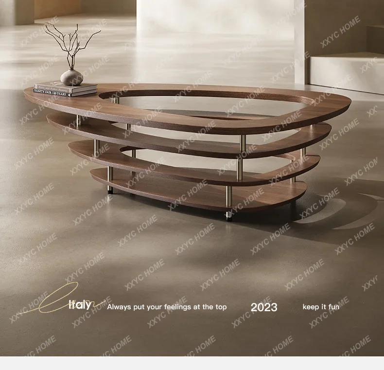 Hminimalist special-shaped coffee table antique design light luxury high-end living room modern simple light luxury home
Hminimalist special-shaped coffee table antique design light luxury high-end living room modern simple light luxury home
