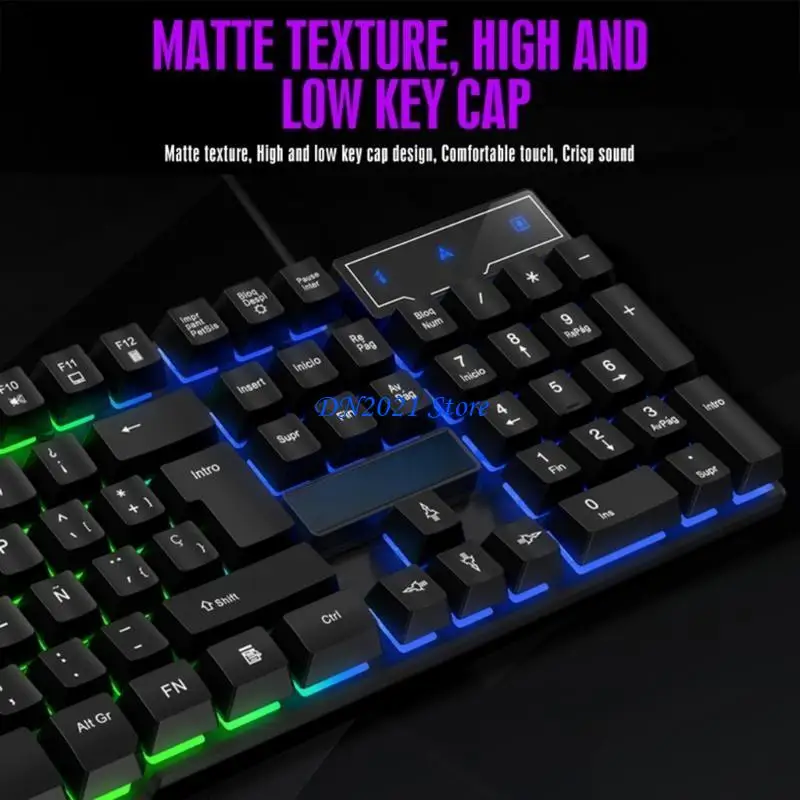 F3KE Full Layout 104Key USB Cord Keyboards RGBs Backlit Floating Keycap Splash Resistant Mechanical Feel Perfect for Work and
F3KE Full Layout 104Key USB Cord Keyboards RGBs Backlit Floating Keycap Splash Resistant Mechanical Feel Perfect for Work and
