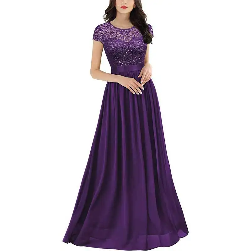 2025 New Vintage Temperament Elegant Lace Chiffon Prom Dresses Women's A Line O Neck Backless Long Wedding Party Cocktail Dress
2025 New Vintage Temperament Elegant Lace Chiffon Prom Dresses Women's A Line O Neck Backless Long Wedding Party Cocktail Dress