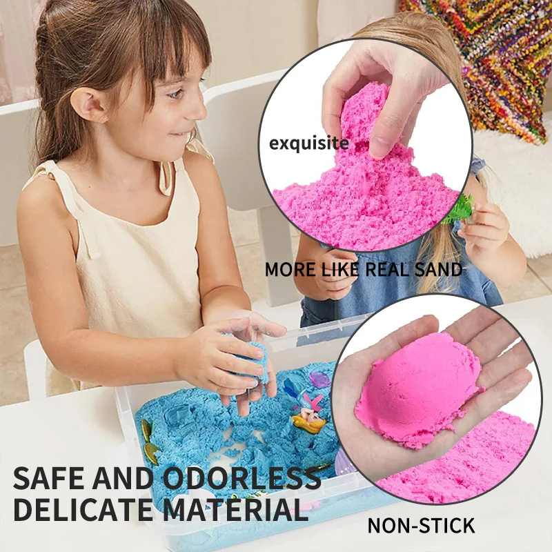 Children Play House Space Sand Toys Simulation Seaside Soft Fine Sand Barrel Sand Toys Kids DIY Cotton Sand Set Birthday Gifts
Children Play House Space Sand Toys Simulation Seaside Soft Fine Sand Barrel Sand Toys Kids DIY Cotton Sand Set Birthday Gifts