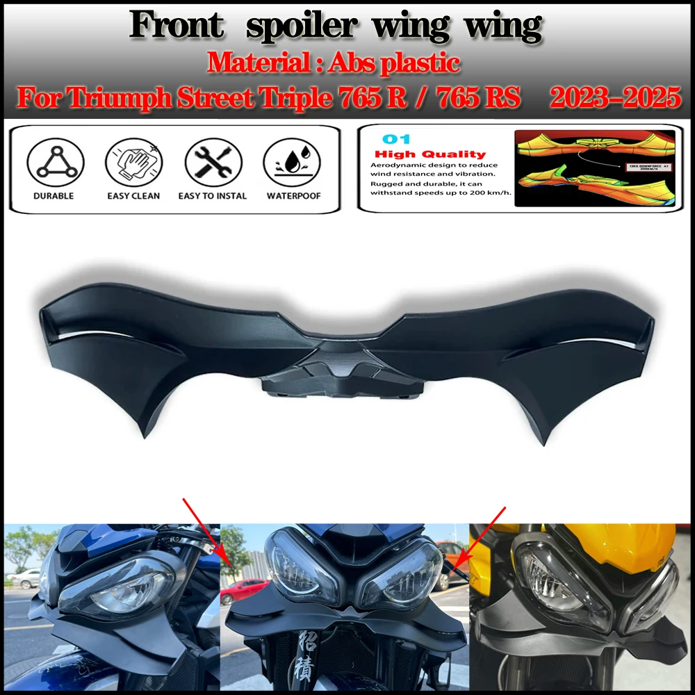 For Front Spoiler Front Beak Spoiler Motorcycle Winglet Spoiler Downforce Deflector Street Triple 765RS 765 R RS 2020-2025 2024
For Front Spoiler Front Beak Spoiler Motorcycle Winglet Spoiler Downforce Deflector Street Triple 765RS 765 R RS 2020-2025 2024