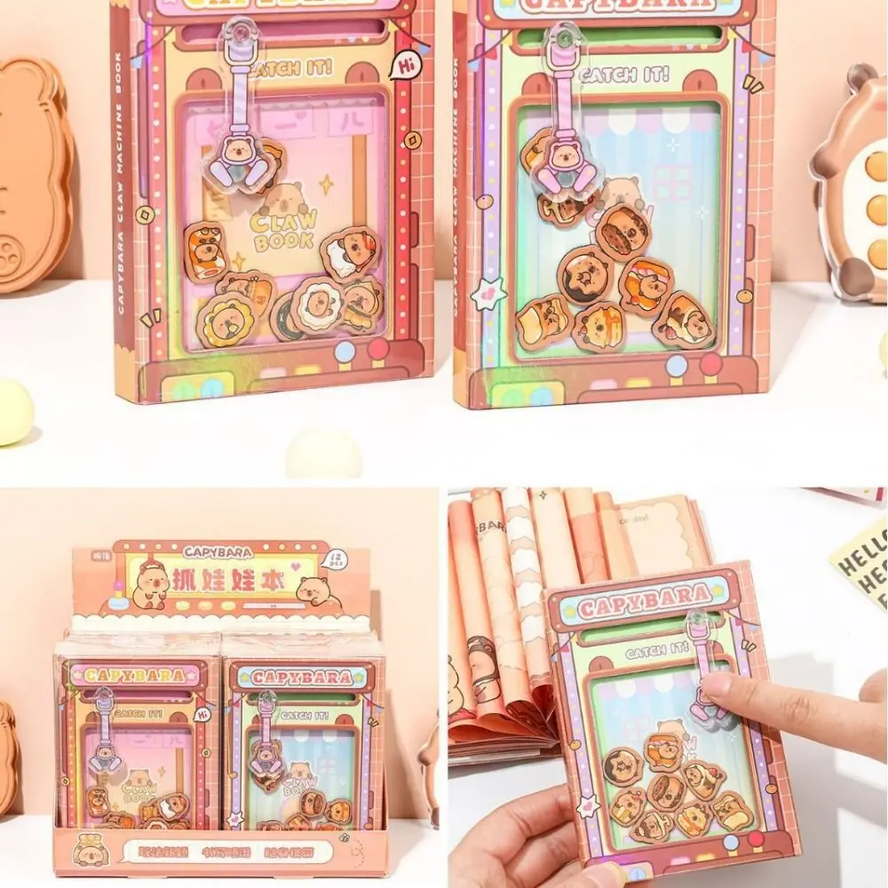 Portable Color Inner Page Capybara Notebook Cute Doll Claw Machine Small Notepad Cartoon Kawaii Square Writing Pad Diary
Portable Color Inner Page Capybara Notebook Cute Doll Claw Machine Small Notepad Cartoon Kawaii Square Writing Pad Diary