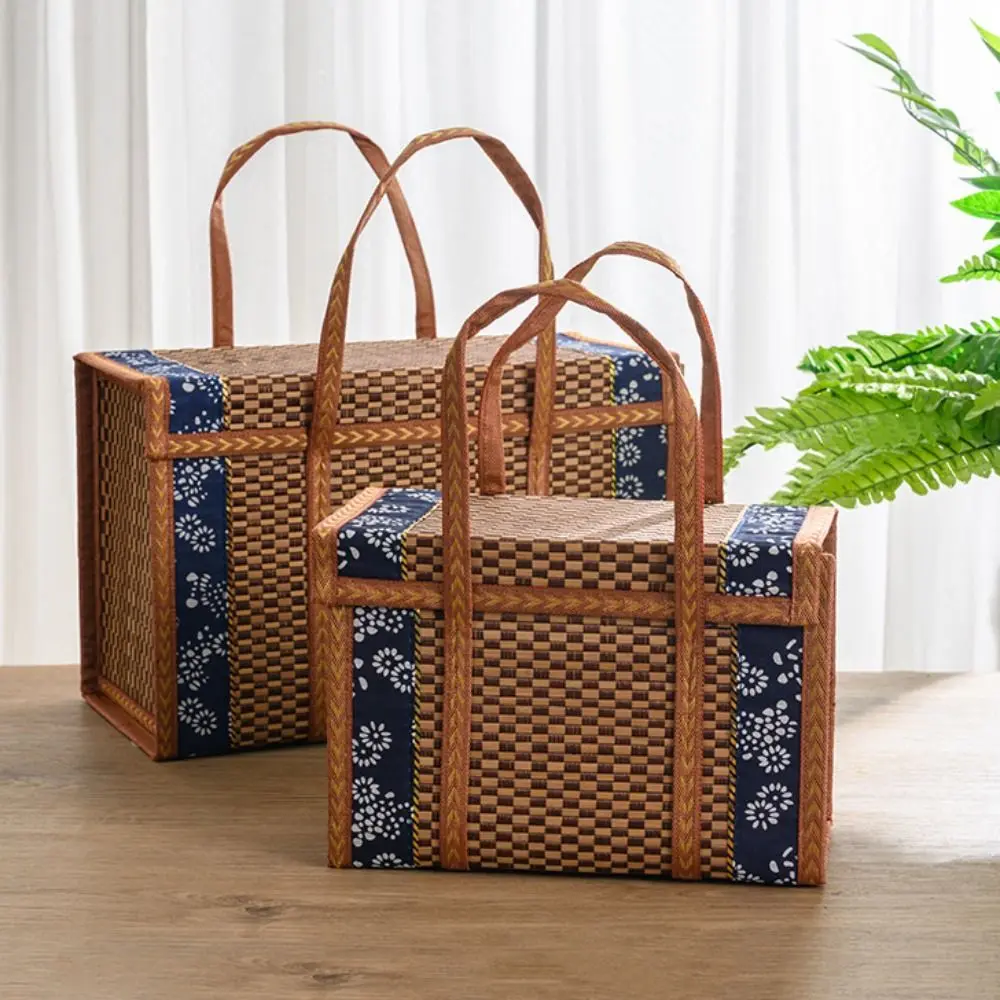 Bamboo 1Pcs Hand-Woven Moon Cake Camping Special Storage Basket Storage Box Bamboo Products Gift Box
Bamboo 1Pcs Hand-Woven Moon Cake Camping Special Storage Basket Storage Box Bamboo Products Gift Box