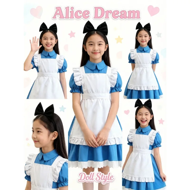 Blue Pastoral Farm Style Lolita Maid Dress,110-160cm Height Performance Outfit,Cosplay Costume Set For Halloween Role Play Party
Blue Pastoral Farm Style Lolita Maid Dress,110-160cm Height Performance Outfit,Cosplay Costume Set For Halloween Role Play Party