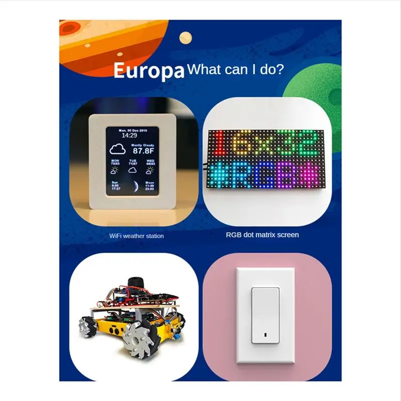 (ABDH) ESP8266 Wifi Module Python Development Board LoT Starter Kit Compatible with Arduino/Raspberry Pi C++ Python Programming