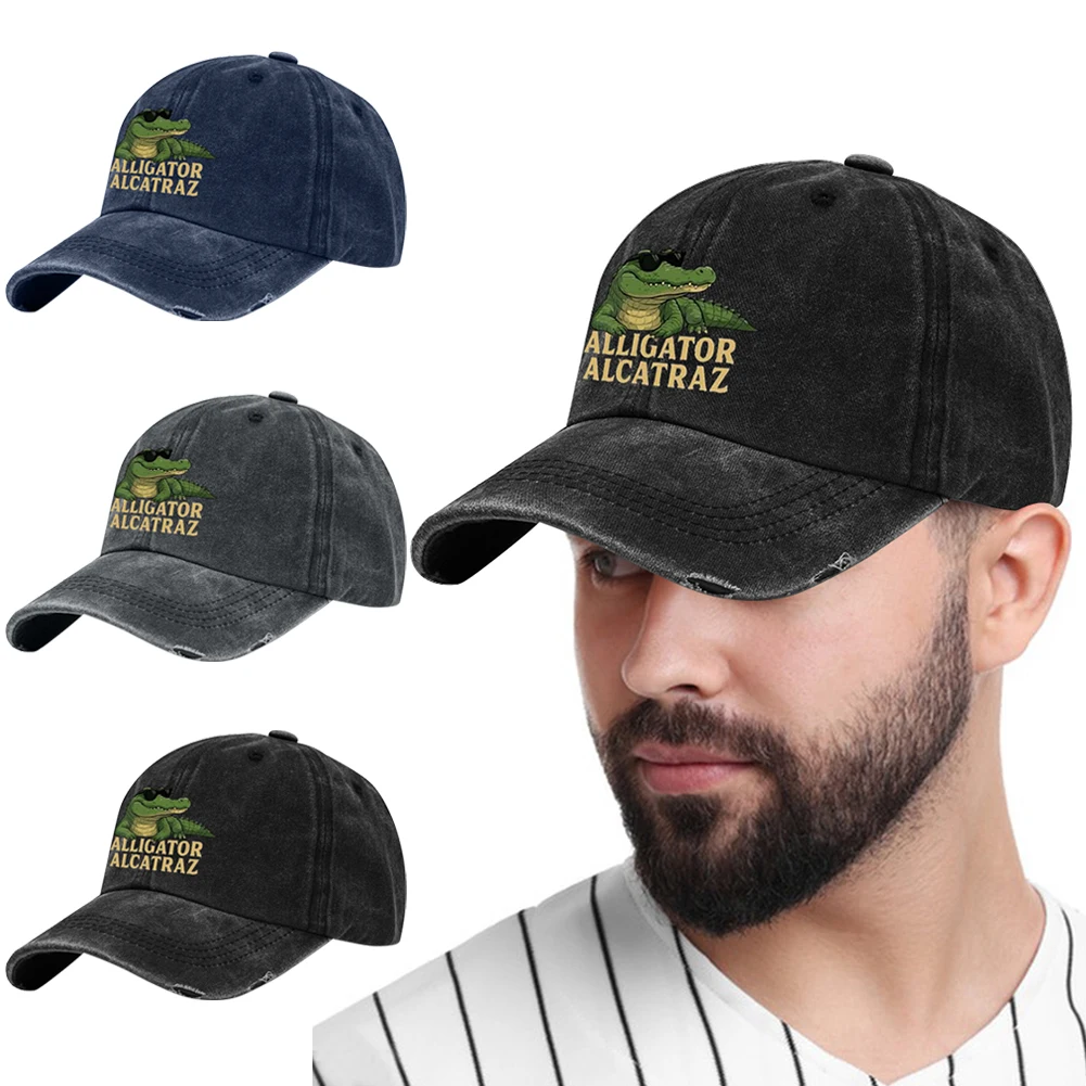 Washed Cotton Baseball Cap Breathable Crocodile Baseball Hat Comfortable Distressed Trucker Hat Adjustable for Outdoor Sports
Washed Cotton Baseball Cap Breathable Crocodile Baseball Hat Comfortable Distressed Trucker Hat Adjustable for Outdoor Sports