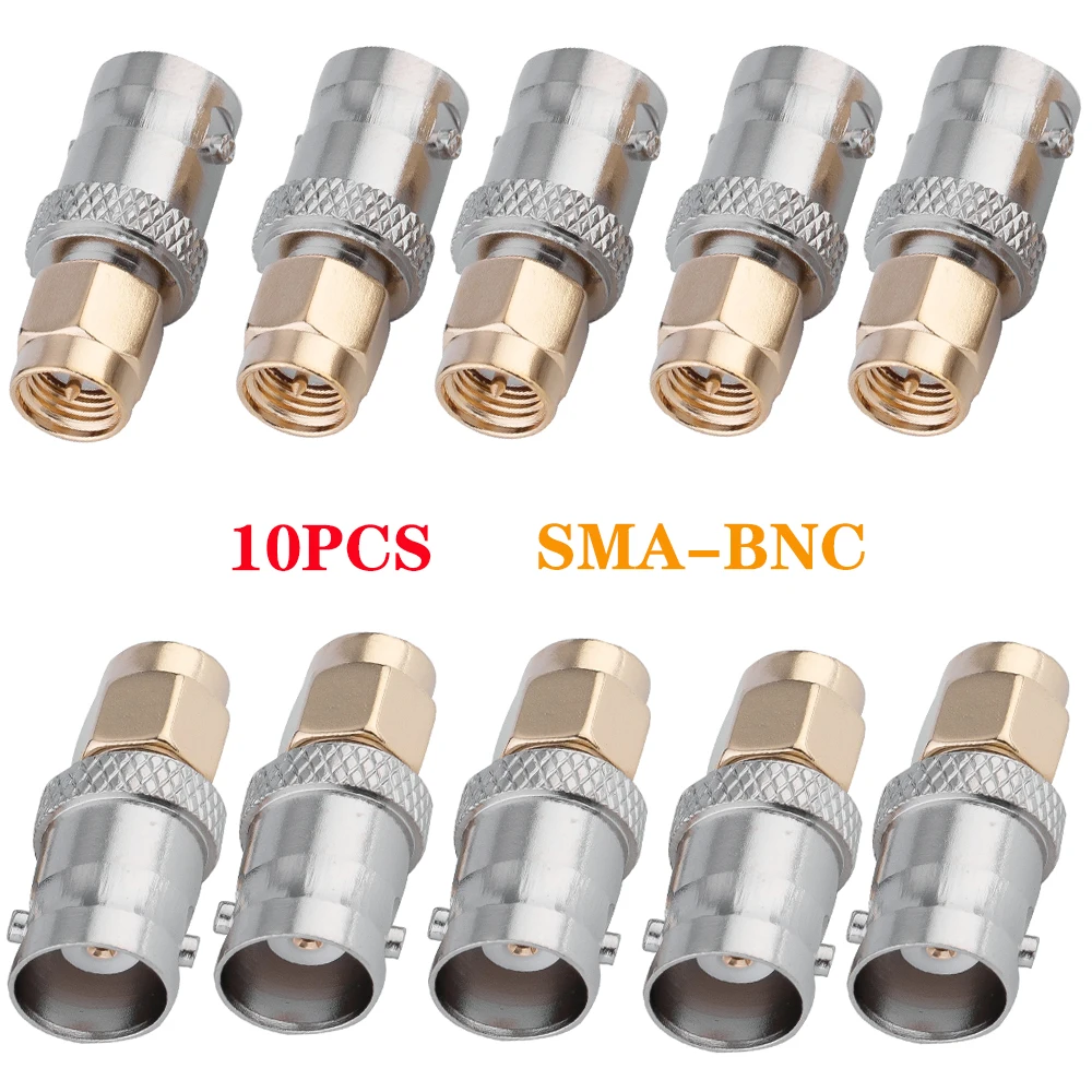 10PCS BNC Female to SMA Male Jack Straight RF Adapter BNCK SMAJ Coaxial Connector High Quality for SDR CCTV Camera Scanner
10PCS BNC Female to SMA Male Jack Straight RF Adapter BNCK SMAJ Coaxial Connector High Quality for SDR CCTV Camera Scanner