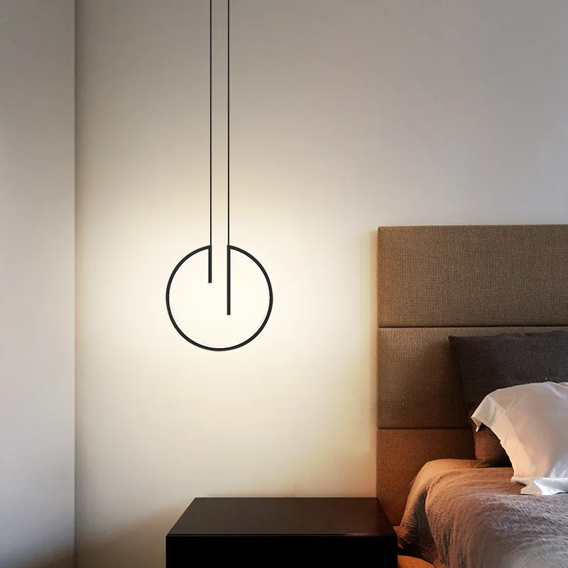 Modern Minimalist Led Pendant Lamp Nordic Circular Bedside Hanging Lamp Creative Simple Design Home Decor Room Lighting Fixture
Modern Minimalist Led Pendant Lamp Nordic Circular Bedside Hanging Lamp Creative Simple Design Home Decor Room Lighting Fixture