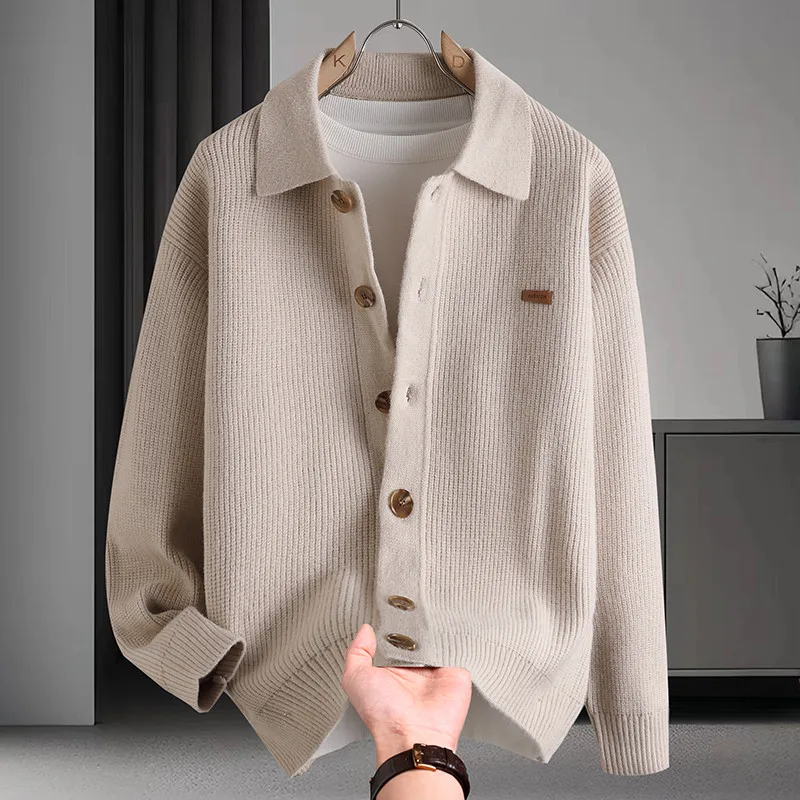 2025 Новый мужской вязаный свитер, повседневный дизайн на пуговицах с открытой передней частью, осень-зима, свободный крой, удобный теплый цвет
2025 Новый мужской вязаный свитер, повседневный дизайн на пуговицах с открытой передней частью, осень-зима, свободный крой, удобный теплый цвет