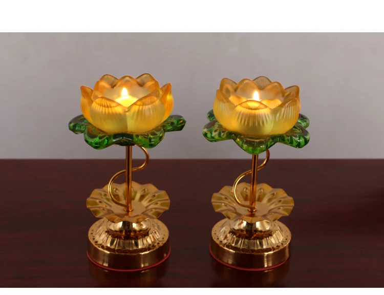 Wholesale Buddhist articles GOOD HOME family Protection Talisman- A pair Colored Glaze Lotus lamp holder Holy water cup
Wholesale Buddhist articles GOOD HOME family Protection Talisman- A pair Colored Glaze Lotus lamp holder Holy water cup