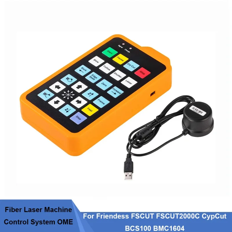 Fiber Laser Machine Control System OEM Wireless handle Box for Friendess FSCUT FSCUT2000C CypCut BCS100 BMC1604
Fiber Laser Machine Control System OEM Wireless handle Box for Friendess FSCUT FSCUT2000C CypCut BCS100 BMC1604