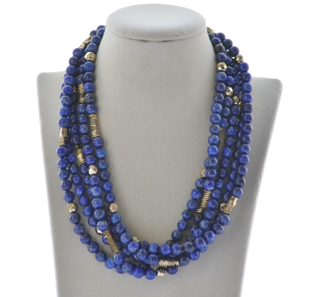 MTC·STAR Set 5Strands 8mm Natural Round lapis lazuli Hematite Necklace Bracelet (Z10227)
MTC·STAR Set 5Strands 8mm Natural Round lapis lazuli Hematite Necklace Bracelet (Z10227)