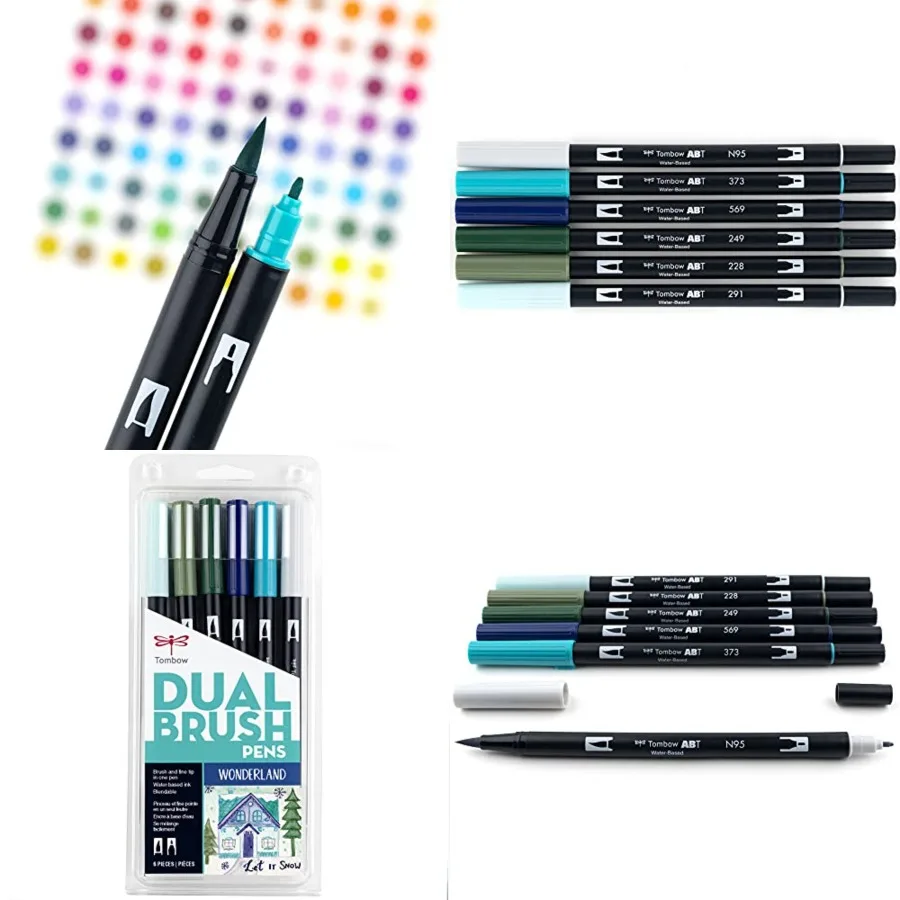 Tombow 56227 Художественные маркеры с двойной кистью Wonderland, 6 шт. в упаковке: смешиваемые кисти и маркеры с тонким кончиком для портрета, идеально подходят для Deta
Tombow 56227 Художественные маркеры с двойной кистью Wonderland, 6 шт. в упаковке: смешиваемые кисти и маркеры с тонким кончиком для портрета, идеально подходят для Deta