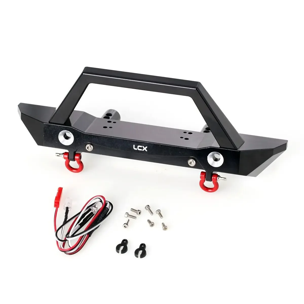 LCX Racing 1/6 RC Crawler Car CNC Aluminum Front Bumper Set w/ Lamp for Axial SCX6 Upgrades Parts Accessories
LCX Racing 1/6 RC Crawler Car CNC Aluminum Front Bumper Set w/ Lamp for Axial SCX6 Upgrades Parts Accessories
