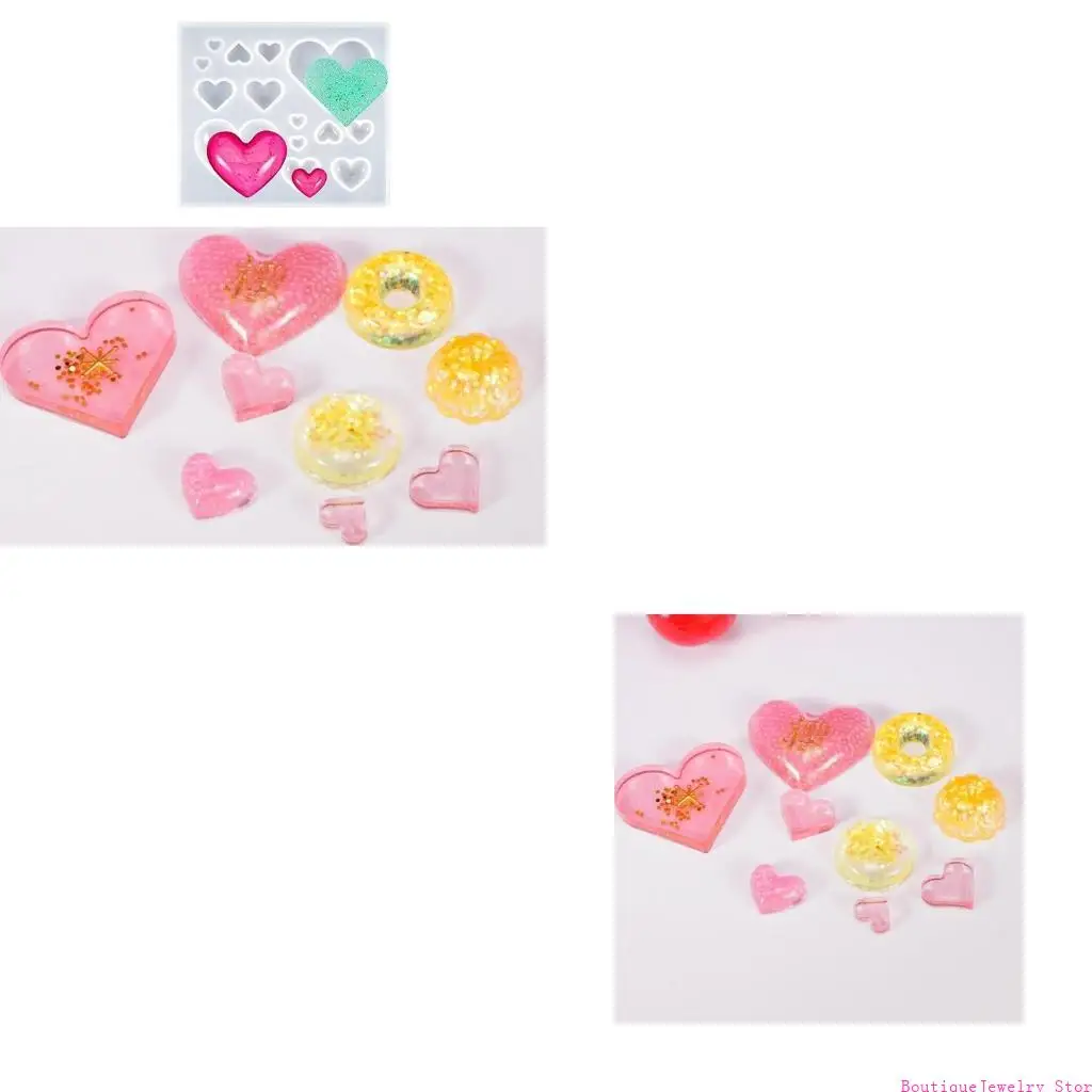E1PE Heart Resin Mold Silicone,DIY Hairpin Jewelry Casting Mold Keychain Pendant Mold
E1PE Heart Resin Mold Silicone,DIY Hairpin Jewelry Casting Mold Keychain Pendant Mold