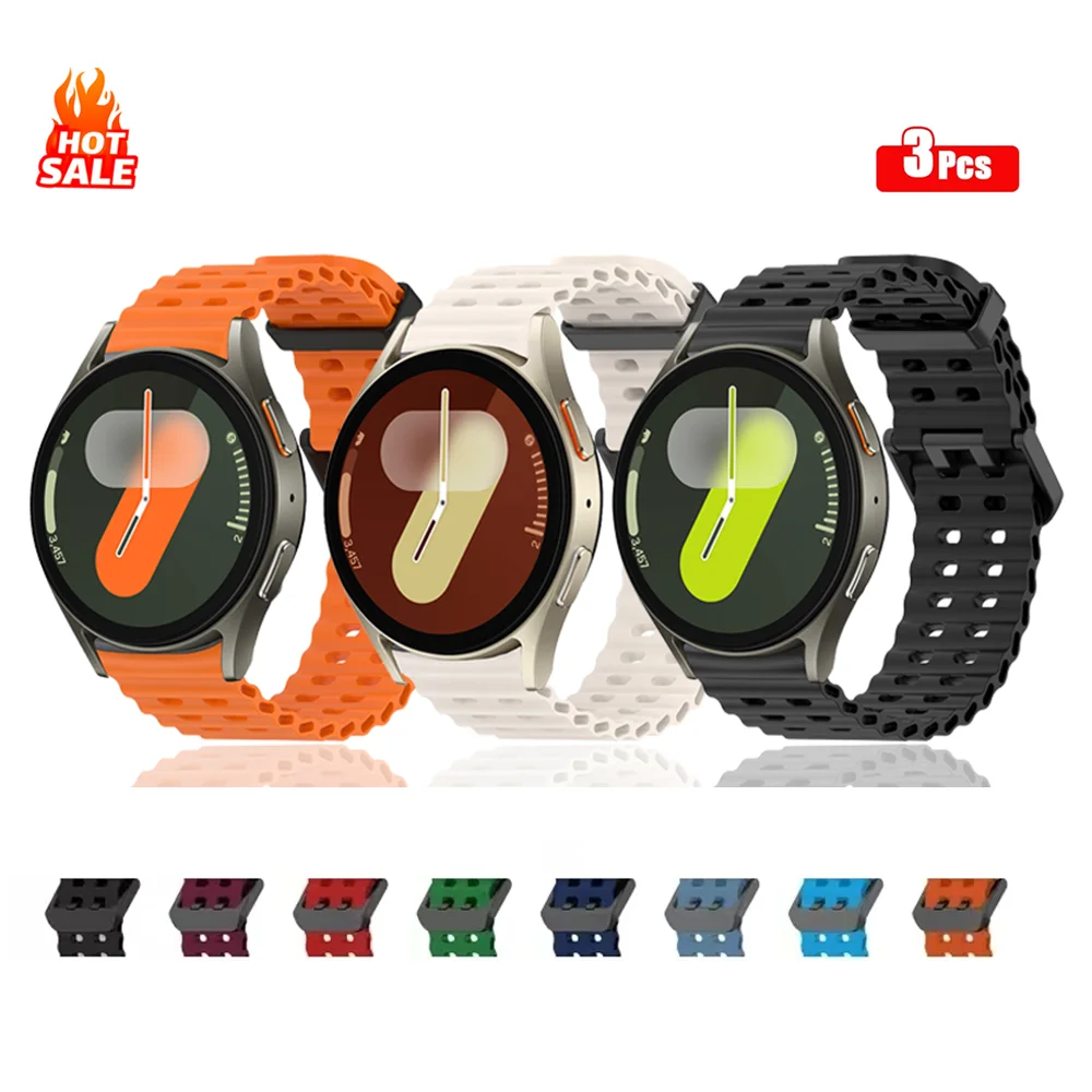 2PCS Silicone Strap for Samsung Galaxy Watch 7 6 5 4 FE 40mm 44mm/4 6 Classic/5 Pro Sport Bracelet Galaxy Watch 7 Band 44 mm
2PCS Silicone Strap for Samsung Galaxy Watch 7 6 5 4 FE 40mm 44mm/4 6 Classic/5 Pro Sport Bracelet Galaxy Watch 7 Band 44 mm