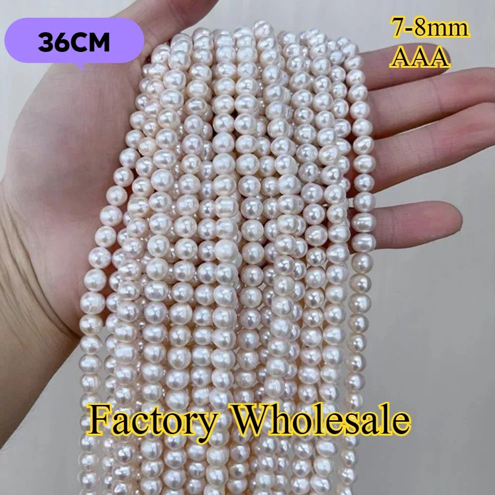 7-8mm AAA Exquisite New Isolated Round Bead Factory Wholesale Natural Freshwater Pearl Jewelry Make DIY Necklace Bracelet Women
7-8mm AAA Exquisite New Isolated Round Bead Factory Wholesale Natural Freshwater Pearl Jewelry Make DIY Necklace Bracelet Women