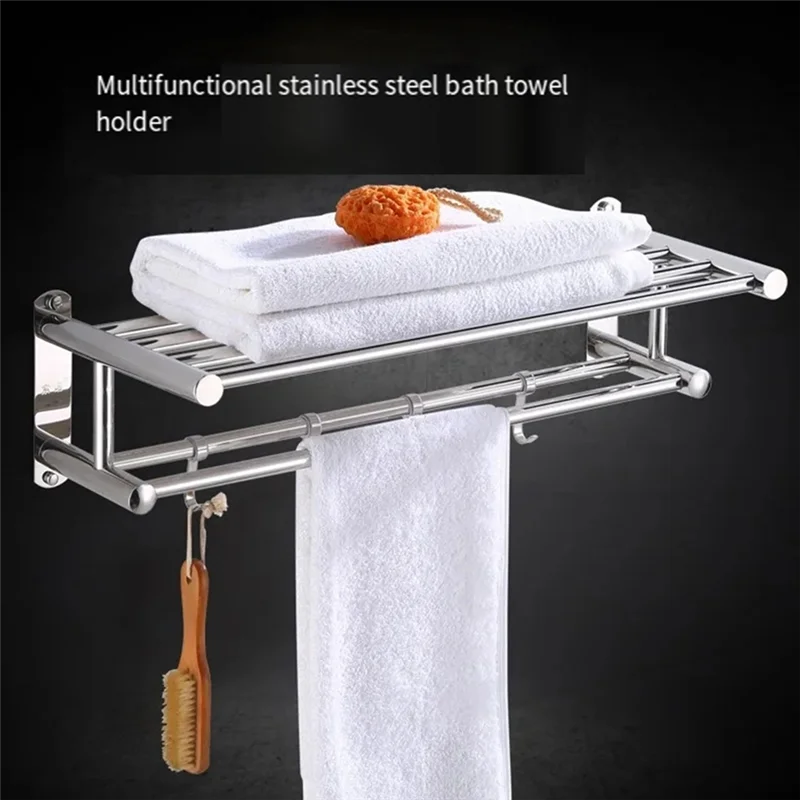 【Today-Only!】Stainless Steel Bathroom Towel Rack, Storage And Organization Wall-Mounted Towel Rack Wall Shelf
【Today-Only!】Stainless Steel Bathroom Towel Rack, Storage And Organization Wall-Mounted Towel Rack Wall Shelf