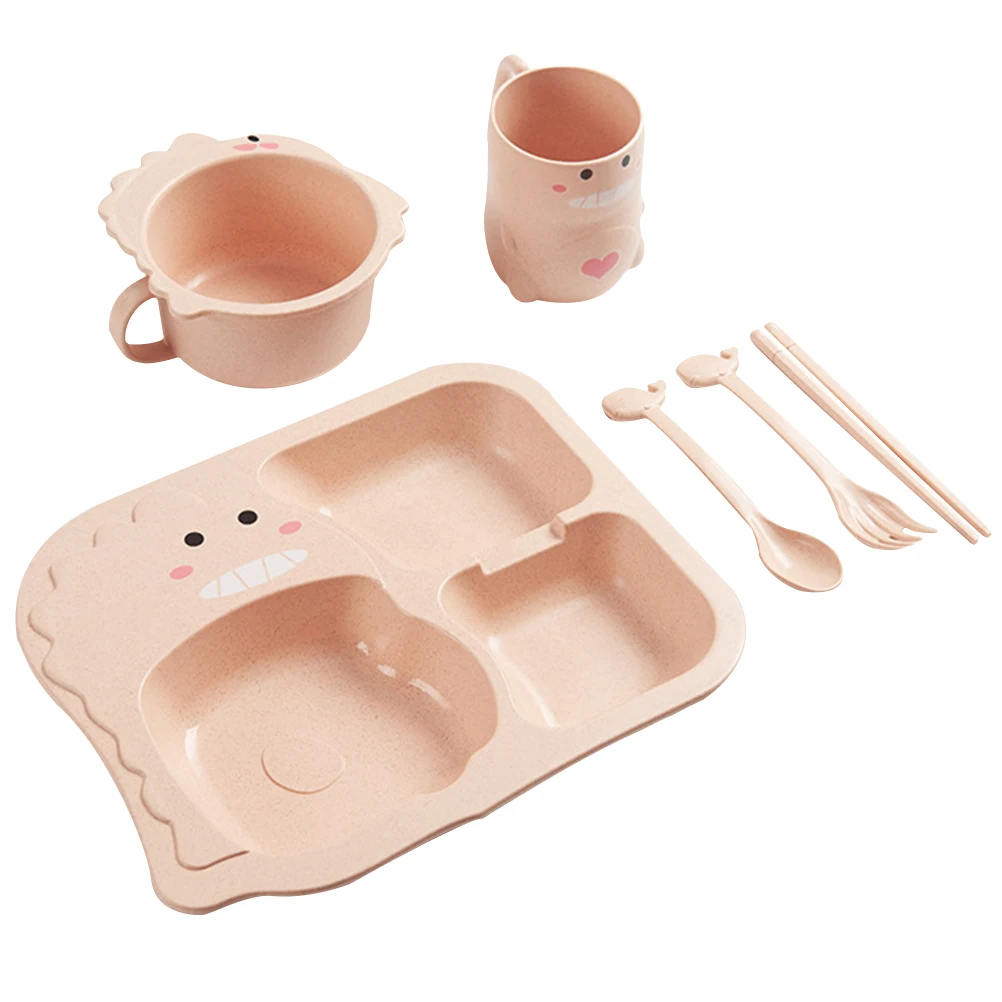 Baby Dinosaur Dinner Plate Set Children Tableware Kids Compartment Divided Plates Bowl Cup Spoon Fork Pink Toddler Safe PP Straw
Baby Dinosaur Dinner Plate Set Children Tableware Kids Compartment Divided Plates Bowl Cup Spoon Fork Pink Toddler Safe PP Straw