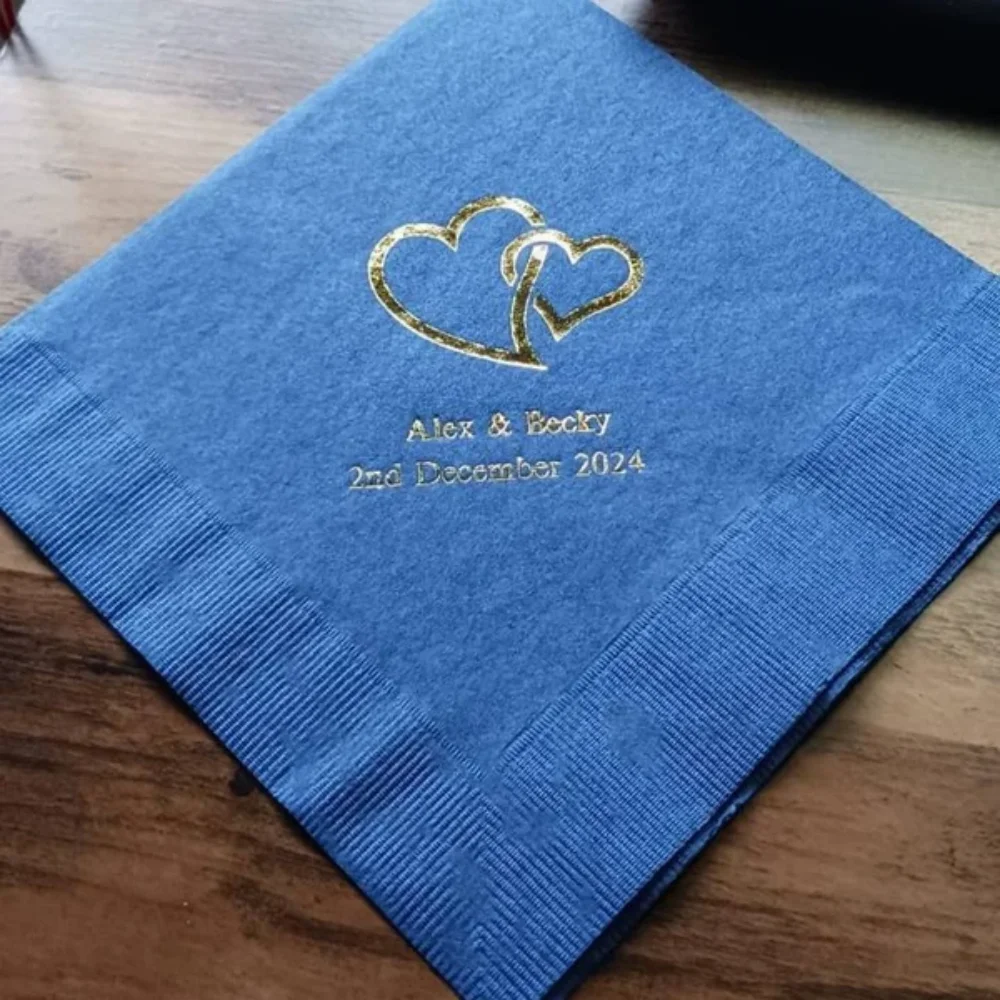 50Pcs Interlocking Heart Print Napkins - Paper Wedding Napkin - Custom Napkins - Engagement Party - Anniversary Party - Bridal
50Pcs Interlocking Heart Print Napkins - Paper Wedding Napkin - Custom Napkins - Engagement Party - Anniversary Party - Bridal