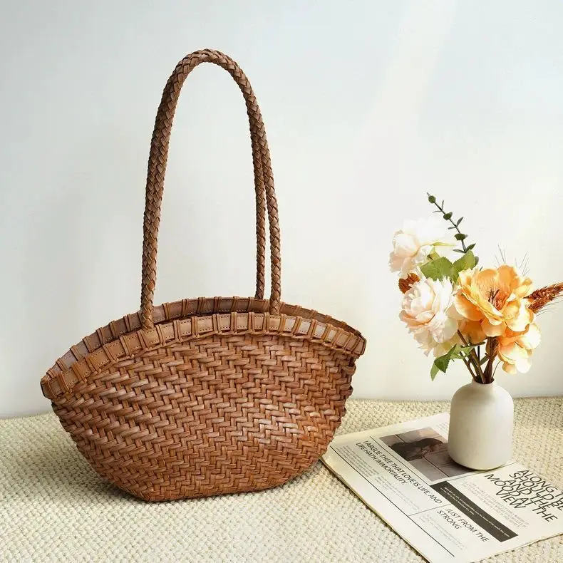 2026 New Hand-woven Vegetable Basket Underarm Shell Bag Commuter Leisure Versatile Vacation Women Shoulder Bag bolsos
2026 New Hand-woven Vegetable Basket Underarm Shell Bag Commuter Leisure Versatile Vacation Women Shoulder Bag bolsos