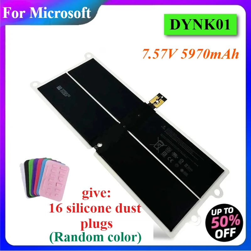 45.2Wh 5970mAh DYNK01 Laptop Battery For Microsoft Surface Book 1/2 1769 1782 2-LQL-00015 LQN-00004 DAG-00123 13.5'' G3HTA036H
45.2Wh 5970mAh DYNK01 Laptop Battery For Microsoft Surface Book 1/2 1769 1782 2-LQL-00015 LQN-00004 DAG-00123 13.5'' G3HTA036H