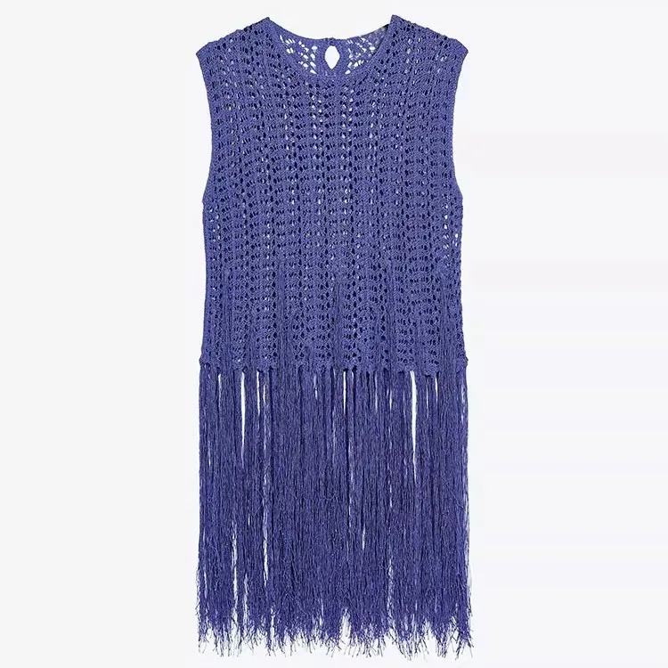 Elegant Fashion Tassel Detail Sleeveless Top for Women New Arrival Summer Cleanfit Polyester Fiber 100% Regular Thickness
Elegant Fashion Tassel Detail Sleeveless Top for Women New Arrival Summer Cleanfit Polyester Fiber 100% Regular Thickness