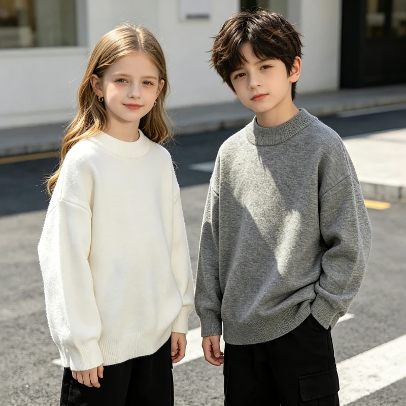 Autumn Winter Soft Fluffy Crew Neck Sweater School Kids Loose Puff Long Sleeve Thick Warm Casual Knit Pullover Boys Girls 2-12Y
Autumn Winter Soft Fluffy Crew Neck Sweater School Kids Loose Puff Long Sleeve Thick Warm Casual Knit Pullover Boys Girls 2-12Y