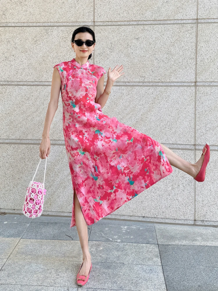 Korean Ladies Summer 2026 Floral Print New Chinese Sle Pleated Long Dr Slimming Qipao Dr Daily Wear Polyester Fiber
Korean Ladies Summer 2026 Floral Print New Chinese Sle Pleated Long Dr Slimming Qipao Dr Daily Wear Polyester Fiber