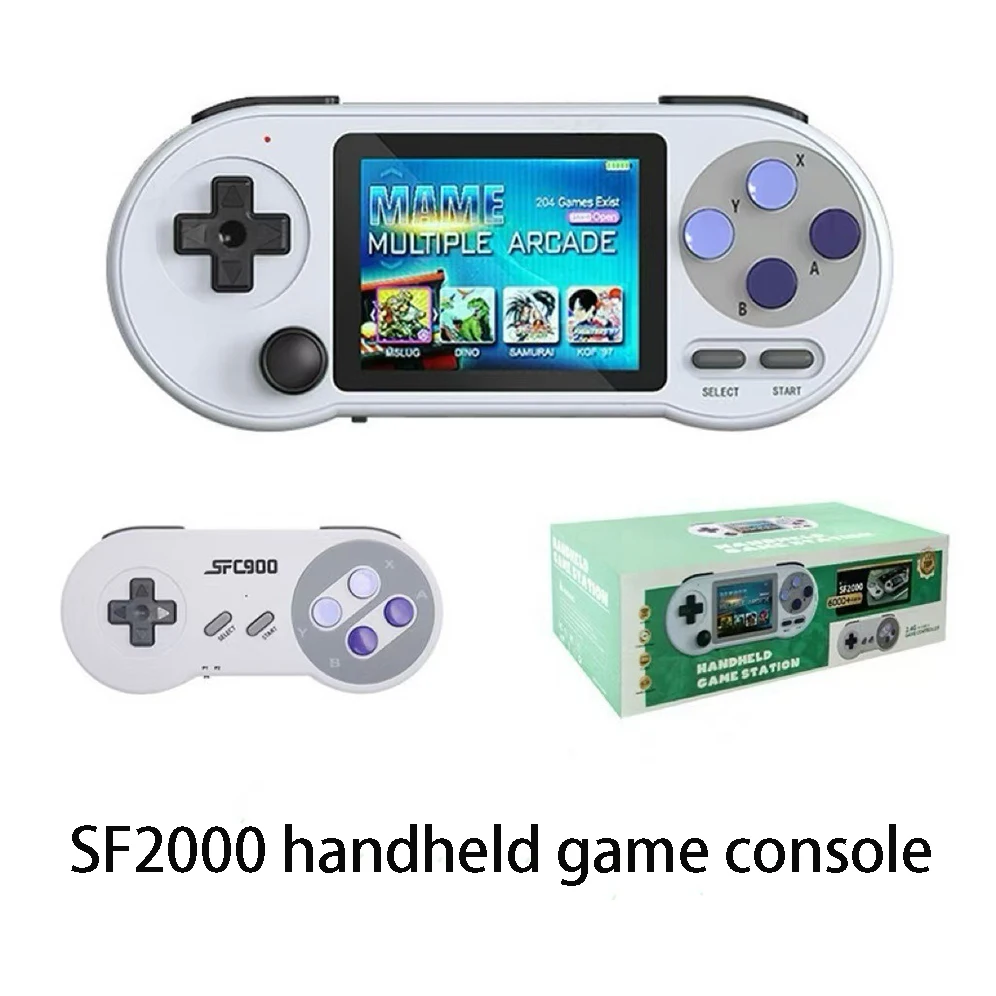 SF2000 Handheld Game Console White Shell 1500mAh Charging Battery 3.0 Inch IPS Screen Nostalgic Retro Game Console For Kids Gift
SF2000 Handheld Game Console White Shell 1500mAh Charging Battery 3.0 Inch IPS Screen Nostalgic Retro Game Console For Kids Gift
