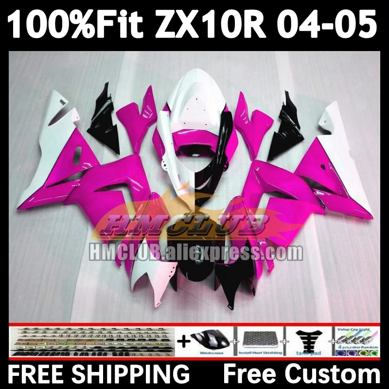 Injection Body For KAWASAKI NINJA ZX 1000 ZX 10R 10 R ZX-10R 167No.118 ZX1000CC 1000CC pink white ZX10R 04 05 2004 2005 Fairing
Injection Body For KAWASAKI NINJA ZX 1000 ZX 10R 10 R ZX-10R 167No.118 ZX1000CC 1000CC pink white ZX10R 04 05 2004 2005 Fairing