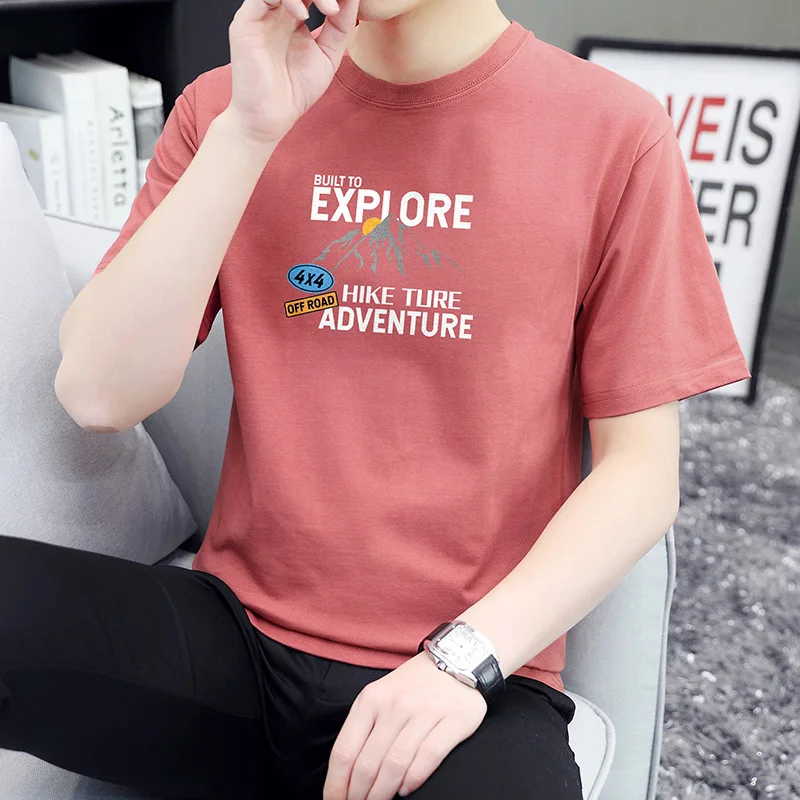 Fashion O-Neck Short Sleeve All-match Printing Letter T-Shirts Men Clothing 2024 Summer New Loose Korean Tops Casual Tee Shirt
Fashion O-Neck Short Sleeve All-match Printing Letter T-Shirts Men Clothing 2024 Summer New Loose Korean Tops Casual Tee Shirt