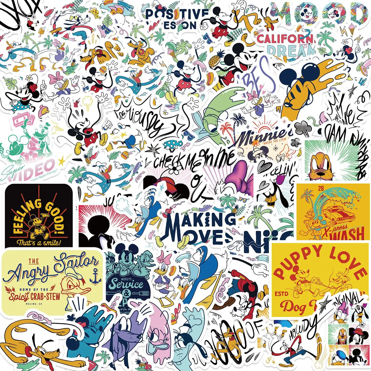 50 Disney Mickey Cartoon Transformation Graffiti Stickers DIY Decoration Phone Luggage Waterproof Stickers Girl Gift
50 Disney Mickey Cartoon Transformation Graffiti Stickers DIY Decoration Phone Luggage Waterproof Stickers Girl Gift