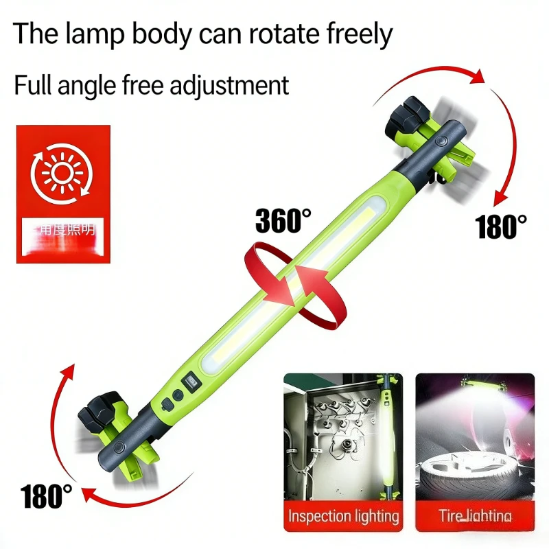 2000mAh Rechargeable LED Work Light, Magnetic Hook Flashlight, Portable Lamp for Car Repair, Garage, Emergency, Camping
2000mAh Rechargeable LED Work Light, Magnetic Hook Flashlight, Portable Lamp for Car Repair, Garage, Emergency, Camping