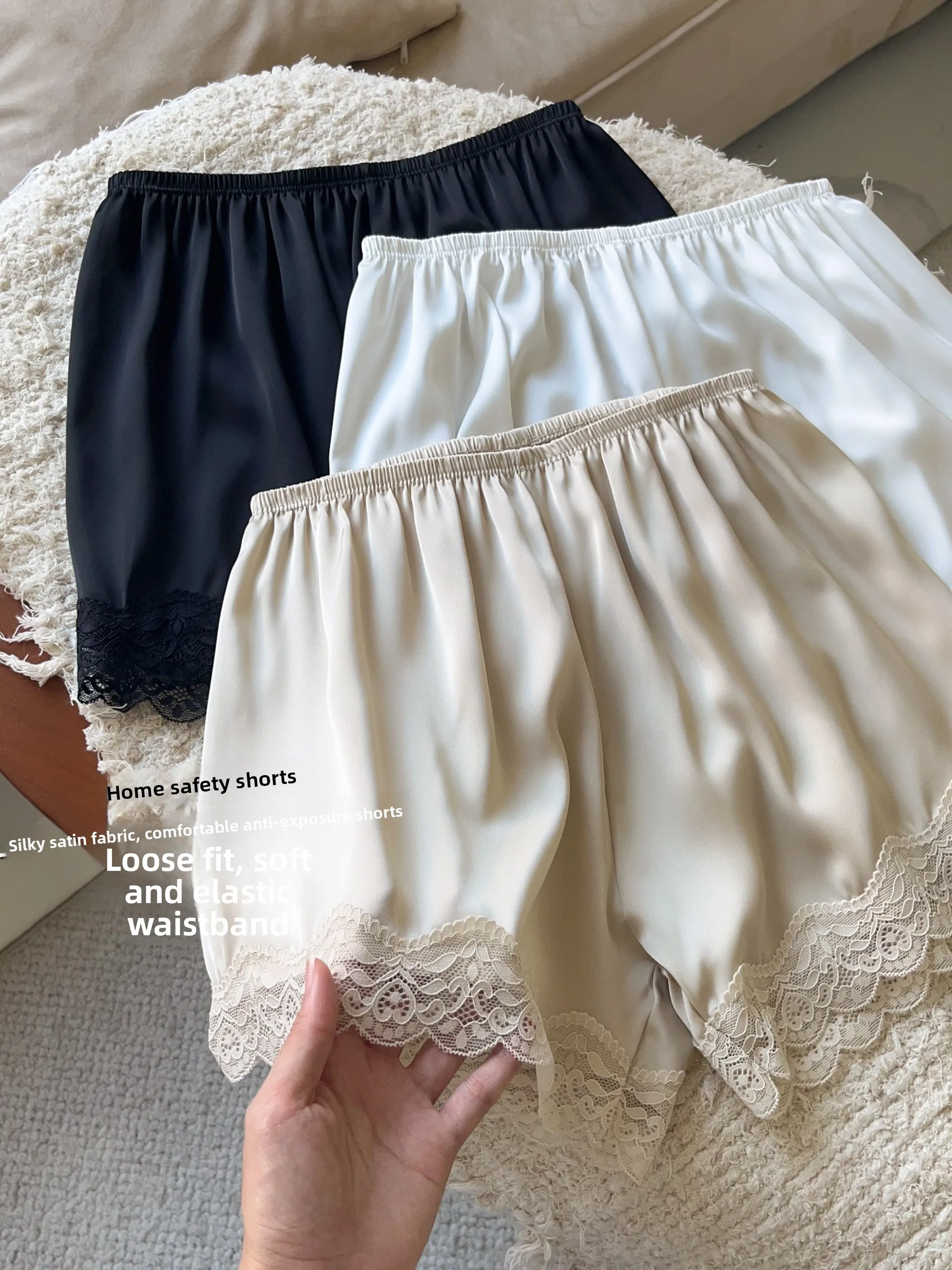 Ice Silk Safety Pants Women's Summer Thin Home Loose Breathable Underwear Shorts Sleepwear High Waist Polyester Fiber
Ice Silk Safety Pants Women's Summer Thin Home Loose Breathable Underwear Shorts Sleepwear High Waist Polyester Fiber