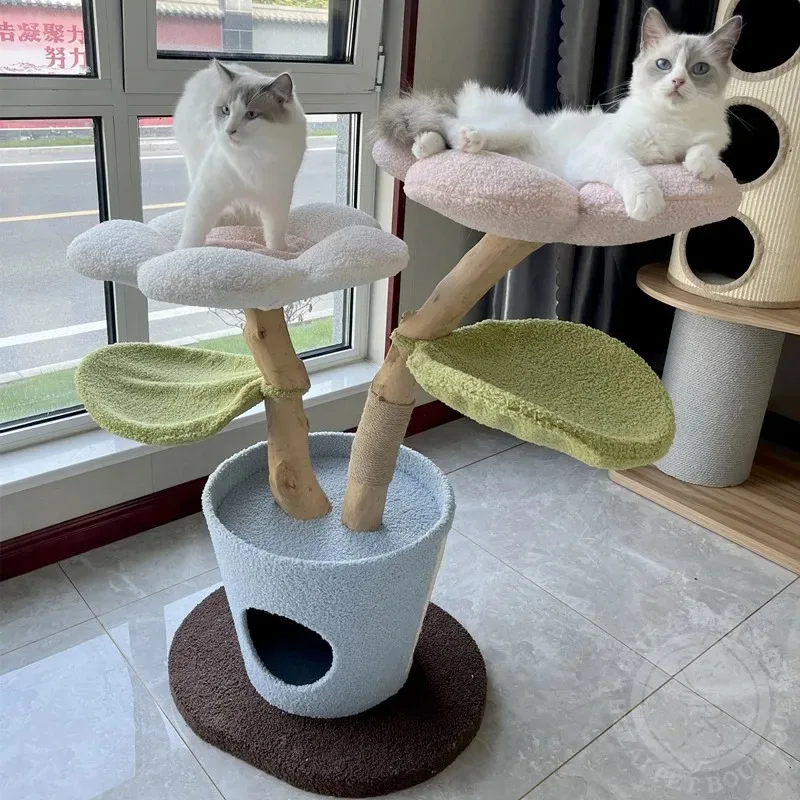 Wood Cat Tree Climbing Flower Pot Scratching Post Tree Cat Jumping Platform Cats Climb Frame Scratchers Toys Pets Supplies
Wood Cat Tree Climbing Flower Pot Scratching Post Tree Cat Jumping Platform Cats Climb Frame Scratchers Toys Pets Supplies