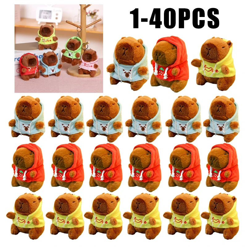 Capybara Plush Keychain Hoodie Stuffed Animal Backpack Charm Cute Couple Gift for Kids Valentines Day Accessories
Capybara Plush Keychain Hoodie Stuffed Animal Backpack Charm Cute Couple Gift for Kids Valentines Day Accessories