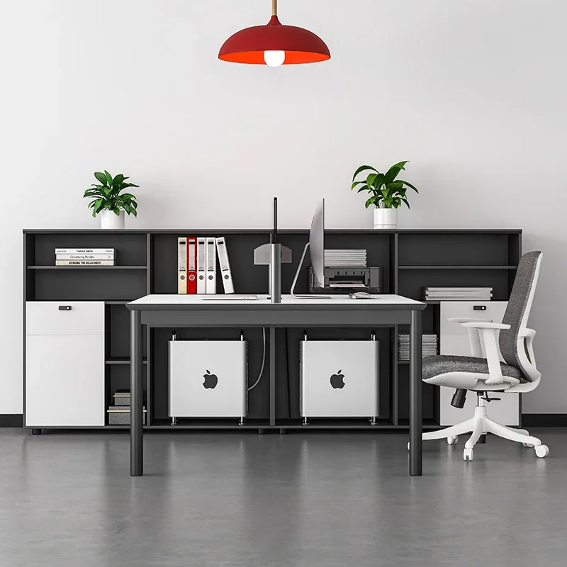 A Simple modern double quadruple financial desk office chair combination station screen card seat wooden board home
A Simple modern double quadruple financial desk office chair combination station screen card seat wooden board home