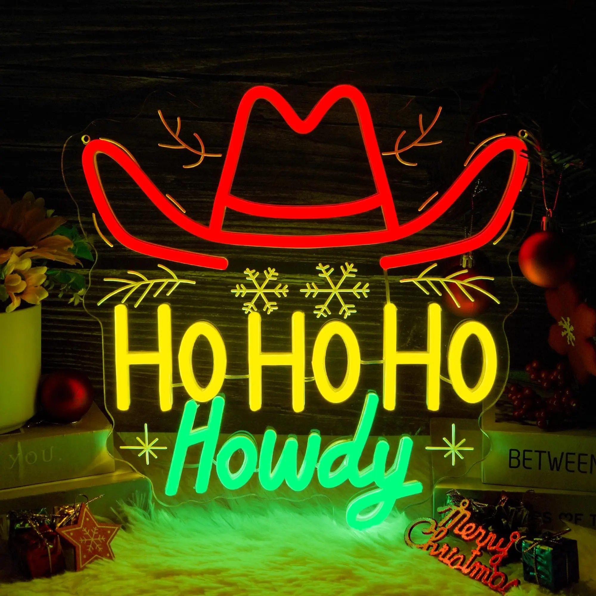 Ho Ho Ho Howdy Рождественская неоновая вывеска Ковбойская шляпа Рождественская световая вывеска Праздничный западний праздничный декор с регулируемой яркостью для тематической вечеринки Подарки
Ho Ho Ho Howdy Рождественская неоновая вывеска Ковбойская шляпа Рождественская световая вывеска Праздничный западний праздничный декор с регулируемой яркостью для тематической вечеринки Подарки