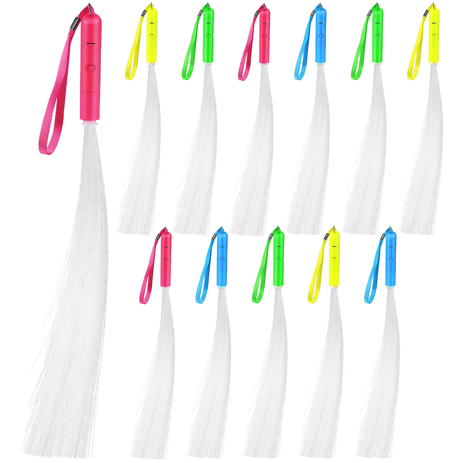 12Pcs Fiber Sticks Light Up Wands Colorful Flashing LED Rods Portable Party Favors for Kids Adults Concert Stage
12Pcs Fiber Sticks Light Up Wands Colorful Flashing LED Rods Portable Party Favors for Kids Adults Concert Stage