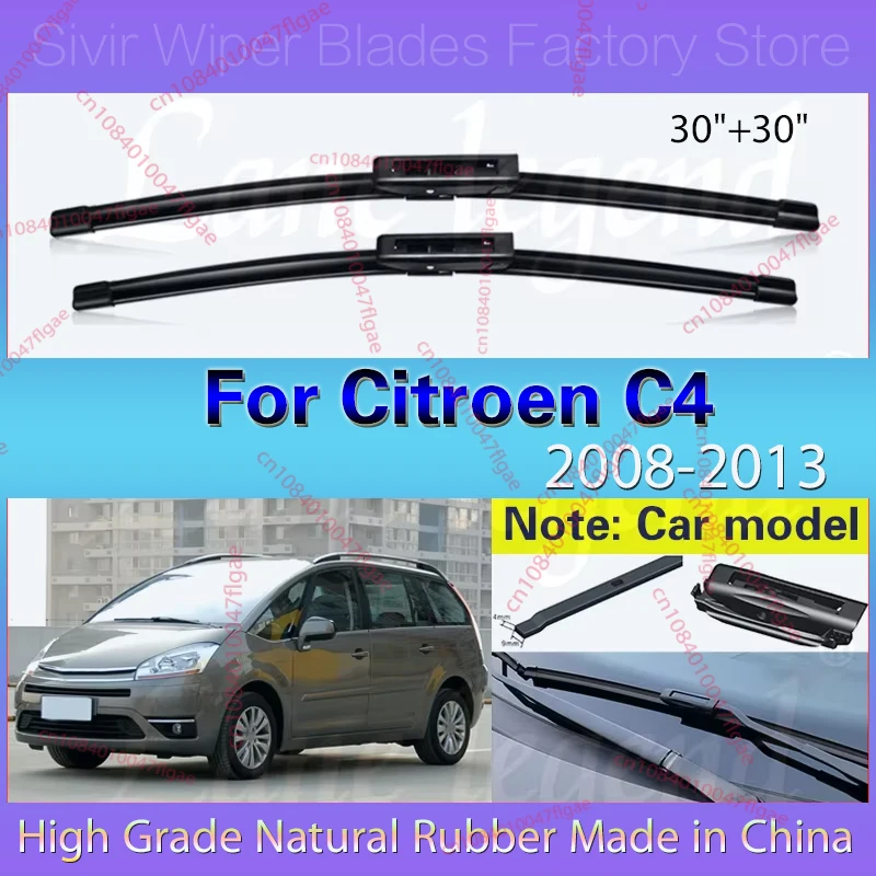 Front Wiper Blades For Citroen C4 Grand Picasso / C4 Picasso 2008 2009 2010 2011 2012 2013 Window Windscreen Windshield 30"+30"
Front Wiper Blades For Citroen C4 Grand Picasso / C4 Picasso 2008 2009 2010 2011 2012 2013 Window Windscreen Windshield 30"+30"