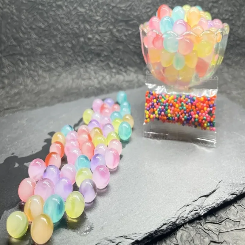 Decorative Patterned Jelly Vein Water Beads 200-100pcs Grow Water Magic Pearl Shaped Big Gel Water Balls Wedding Home Decor DIY
Decorative Patterned Jelly Vein Water Beads 200-100pcs Grow Water Magic Pearl Shaped Big Gel Water Balls Wedding Home Decor DIY